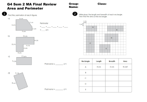 Final Review Area and Perimeter