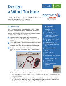 Wind Turbine - Student education project