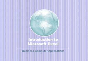 Introduction Excel