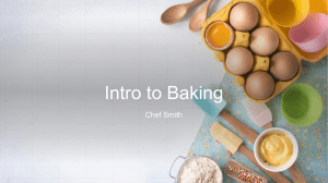 Intro to Baking