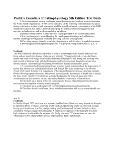 Porth’s Essentials of Pathophysiology 5th Edition Test Bank 