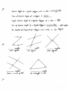 Gr9 math Angles Summary Polygons and Lines weng