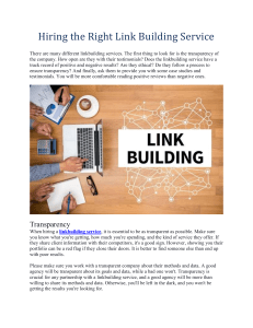 Hiring the Right Link Building Service