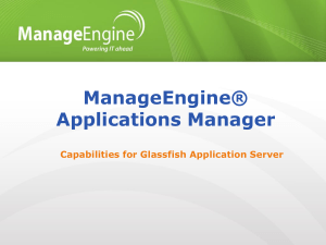 ManageEngineApplicationsManager Sun Glassfish Overview