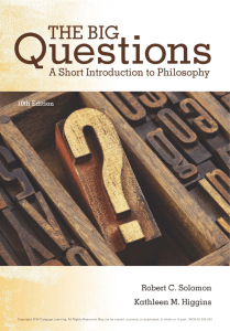 The Big Questions 10th Edition Solomon