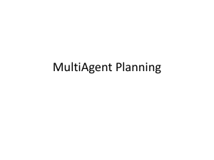 MultiAgent Planning