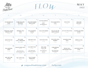 May 2022 Yoga Calendar: Daily Flow Practices