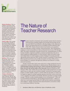 Nature of Teacher Research