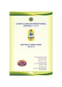 LIONS CLUBS INTERNATIONAL DISTRICT 317 F DISTRICT DIRECTORY - PDF Free Download
