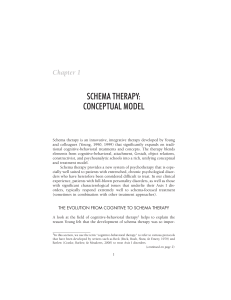 Young chapter 1 Schema-therapy conceptual model