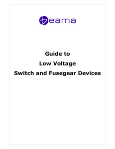 Guide to Low Voltage Switch and Fusegear Devices