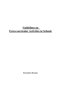 Extra-curricular Activities in Schools