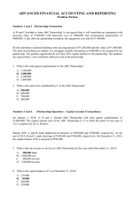 ADVANCED FINANCIAL ACCOUNTING AND REPORT