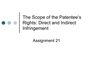 Assignment 21 -CMU Class - Patent - Infringement and Contributory Infringment (00013655xD8FF6) (1)
