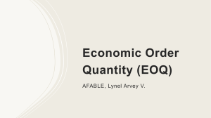 01 Economic Order Quantity Afable