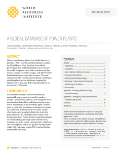 A Global Database of Power Plants