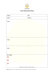 TS Lesson Observation Template new