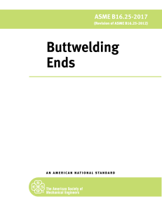ASME B16.25-2017 Buttwelding Ends