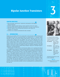 Bipolar Junction Transistors