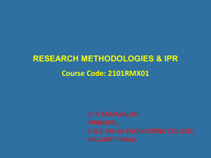 RM & IPR Module 1