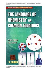 The Language of Chemistry or Chemical Equations (G D Tuli P L Soni S Chand) (z-lib.org)