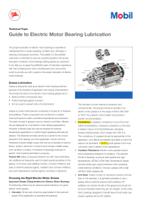 Exxon Mobil - Guide to Electric Motor Bearing Lubrication, 2009