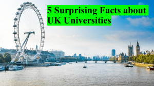 5 Surprising Facts about UK Universities