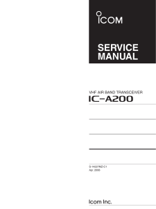 IC-A200 Service Manual