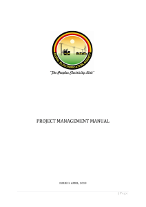 REA Project Management Manual - 2019