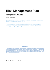 business risk management plan
