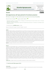 Microalgal biomass with high potential for the biofuels production