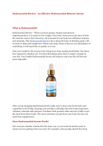 Hydrossential Review - An Effective Hydrossential Skincare Serum