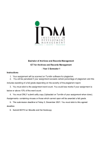 Bachelor of Archives and Records Management ict 4 archives assignment