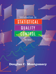 Montgomery, Douglas, C. - Introduction to Statistical Quality Control, Sixth Edition