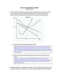 Monopolistic Competition Short Answer MS