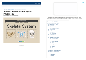 Skeletal System Anatomy and Physiology - Nurseslabs