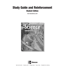 6 - Glenoce Science Level Red, Study Guide - Glencoe