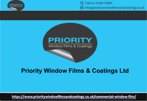Commercial window film installers Surrey