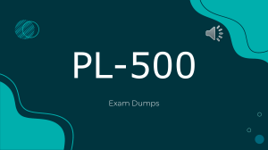 Microsoft PL-500 Exam Test Questions Available