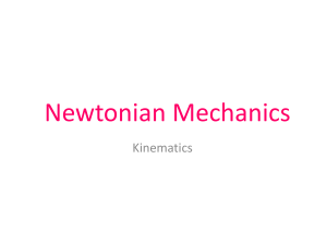 2 - Kinematics