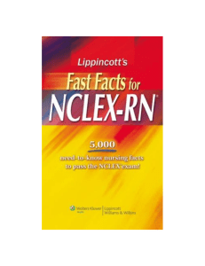 Lippincott's Fast Facts for NCLEX RN 1st Edition