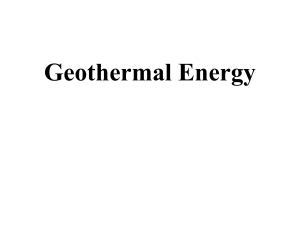 Geothermal  ocean Tidal Plant