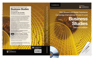 Cambridge International AS and A Level Business Studies 2nd Edition to pg 16