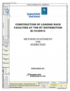 Method of statement for Hydro Test ProcedureScanned copy