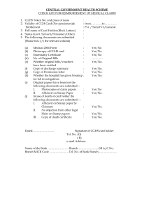 CGHS reimbursement forms
