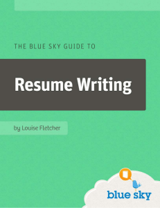 Blue Sky Resume Guide