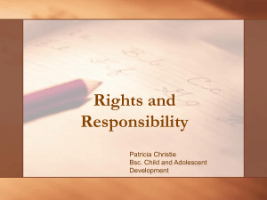 Rights and Responsibilityof the child