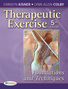 Kisner, Therapeutic exercise 5ª ed