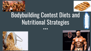 Bodybuilding Contest Diets