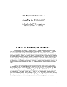 Modeling the Envionment, Chapter 12 Simulating the flow DDT
